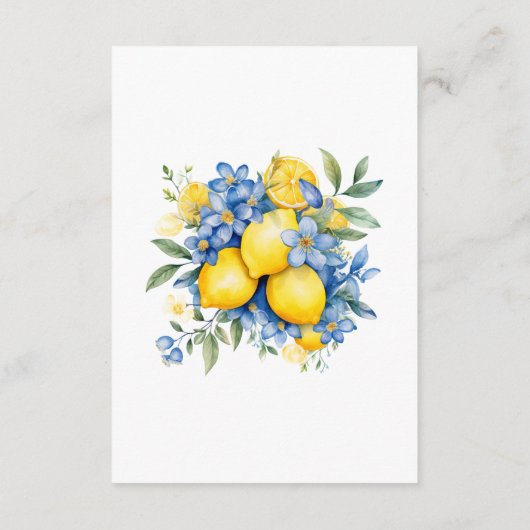 Details zur botanischen Hochzeit im Wasserfarbenem Begleitkarte (Rückseite)