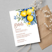 Details zur botanischen Hochzeit im Wasserfarbenem Begleitkarte