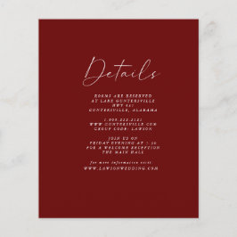 Details zur Budget Burgundy-Karte | Flyer