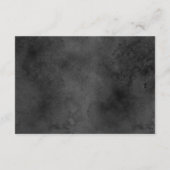 Details zur dunkelgotischen schwarzen Wasserfarbe Begleitkarte (Rückseite)