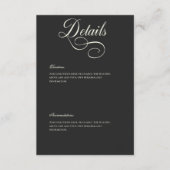 Details zur dunklen Moody Viktorianisch Moon & Sun Begleitkarte (Vorderseite)