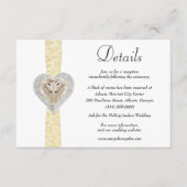 Details zur Einhorngelben Hochzeit Begleitkarte (Vorderseite)