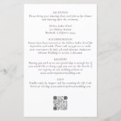 Details zur Einladung zum Hochzeitsfeiern (Rückseite)