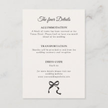 Details zur Eleganten Minimal Bow Hochzeit