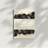 Details zur Empfang-Karte für die Gold Black Rose Begleitkarte