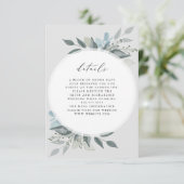 Details zur Florromantik RSVP Karte (Stehend Vorderseite)