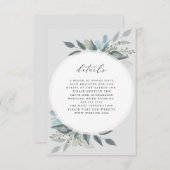 Details zur Florromantik RSVP Karte (Vorne/Hinten)