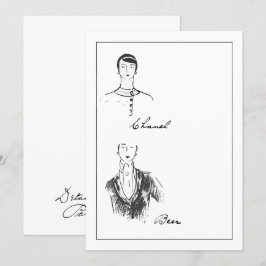 Details zur französischen Mode von 1925 Save The Date