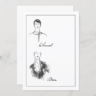 Details zur französischen Mode von 1925 Save The Date