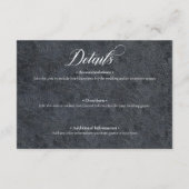 Details zur gotischen Halloween-Black Bat & Arch-H Begleitkarte (Rückseite)