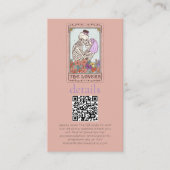Details zur gotischen Tarot-Karte QR Hochzeit Begleitkarte (Vorderseite)