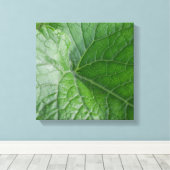 Details zur grünen Ledervene Leinwanddruck (Insitu (Holzboden))