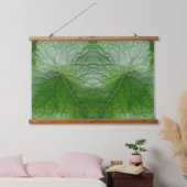 Details zur grünen Ledervene Wandteppich Mit Holzrahmen (Schlafzimmer)