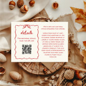 Details zur handgezeichneten Retro-Sketch-Rote Hoc Begleitkarte