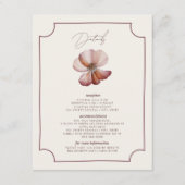 Details zur Herbst-Anemone-Hand-Drawn-Grenze Begleitkarte (Vorderseite)