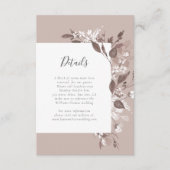 Details zur Herbstflora Begleitkarte (Vorderseite)