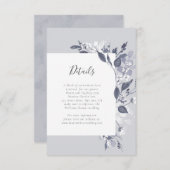 Details zur Herbstflora Begleitkarte (Vorne/Hinten)