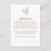 Details zur Herbstsprigreise Hochzeit Begleitkarte (Vorderseite)