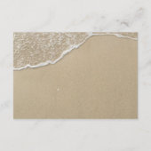 Details zur Hochzeit am Starfish Beach Begleitkarte (Rückseite)