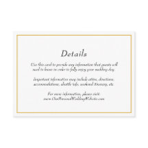 Details zur Hochzeit an der Goldgrenze