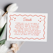 Details zur Hochzeit an der Grenze RSVP Karte