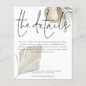 Details zur Hochzeit Boho Pampas Grass (Vorderseite)