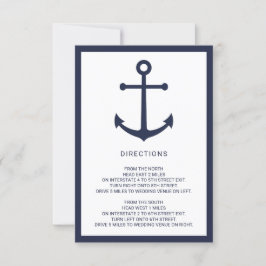Details zur Hochzeit der Nautic Navy Einladung
