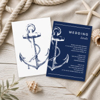 Details zur Hochzeit der Navy-Nautical-Anker