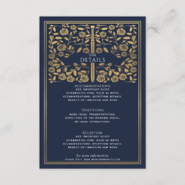 Details zur Hochzeit des Blauen Königsschwert Begleitkarte