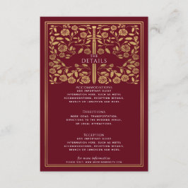 Details zur Hochzeit des roten Königsschwert Begleitkarte