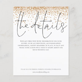 Details zur Hochzeit Gold Glitzer