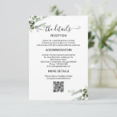 Details zur Hochzeit im Grünen Begleitkarte (Stehend Vorderseite)