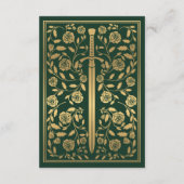 Details zur Hochzeit im Grünen Royal Mittelalter Begleitkarte (Rückseite)