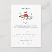 Details zur Hochzeit im Mushroom Begleitkarte (Vorderseite)
