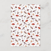 Details zur Hochzeit im Mushroom Begleitkarte (Rückseite)