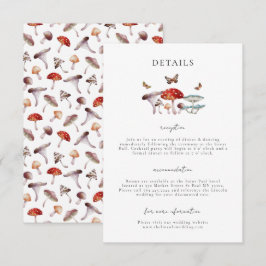Details zur Hochzeit im Mushroom Begleitkarte