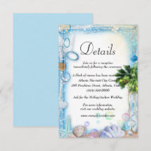Details zur Hochzeit im Tropical Beach Seashell