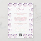 Details zur Hochzeit im Wasser Begleitkarte (Vorderseite)