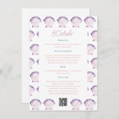 Details zur Hochzeit im Wasser Begleitkarte (Vorne/Hinten)