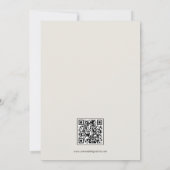 Details zur Hochzeit im Wasserfarbenwald Boho Einladung (Rückseite)