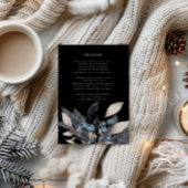 Details zur Hochzeit im Winter Begleitkarte