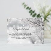 Details zur Hochzeit im Winter Wonderland Snow Bra Karte (Stehend Vorderseite)