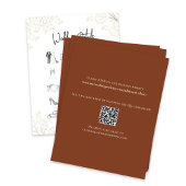 Details zur Hochzeit in Burgund RSVP Karte