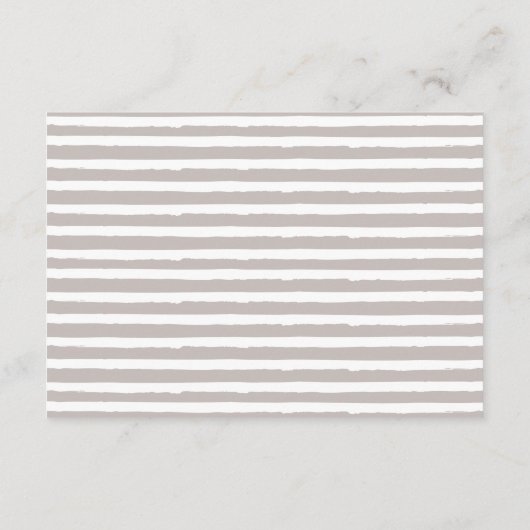 Details zur Hochzeit in Erdfarben Begleitkarte (Rückseite)