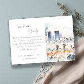 Details zur Hochzeit in Los Angeles, Kalifornien Begleitkarte