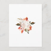 Details zur Hochzeit in Rot und Weiß Begleitkarte (Rückseite)