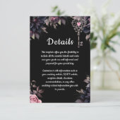 Details zur Hochzeit in Schwarzwald Begleitkarte (Stehend Vorderseite)