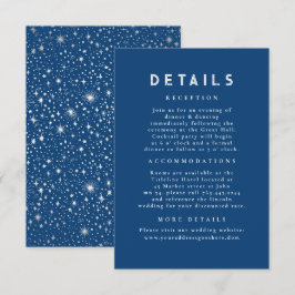 Details zur Hochzeit in Starry Night Celestial Begleitkarte