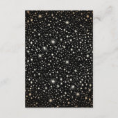 Details zur Hochzeit in Starry Night Celestial Bla Begleitkarte (Rückseite)