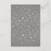 Details zur Hochzeit in Starry Night Celestial Gra Begleitkarte (Rückseite)